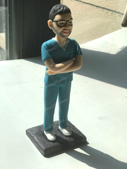Custom Bobblehead for Doctor | Personalised Bobblehead for Dentist | Doctor Statues | Gift for Doctor | Custom Figure for Him