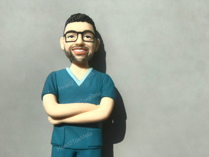 Custom Bobblehead for Doctor | Personalised Bobblehead for Dentist | Doctor Statues | Gift for Doctor | Custom Figure for Him